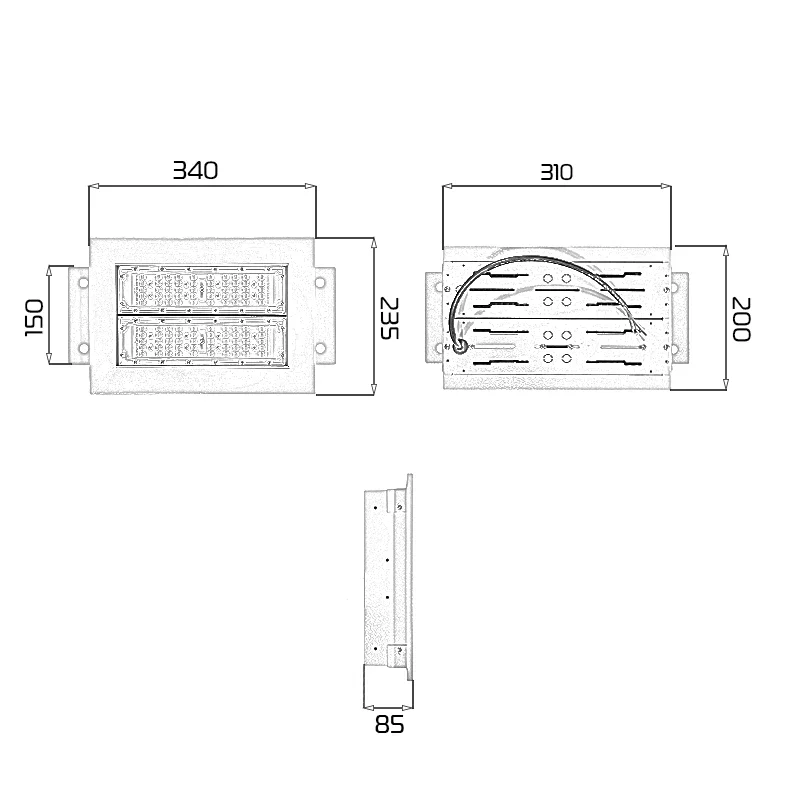Đèn LED cây xăng chống nổ 50W Sản Xuất Trực Tiếp Tại Việt Nam - Ảnh 9